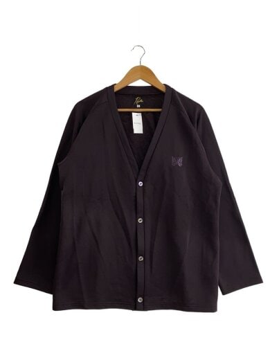 商品画像：カーディガン(薄手)/L/ポリエステル/BRW/無地/QV337// 1