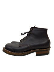 SEMI-DRESS/QUABAUG/レースアップブーツ/US9.5/BRW/QUABAUG