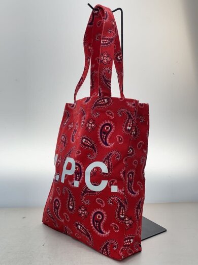 商品画像：トートバッグ/キャンバス/RED/ペーズリー/TOTE LOU 22P JPS 2