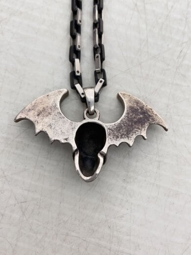 商品画像：スカルネックレス/ネックレス/ステンレス/SLV/トップ有/メンズ 4