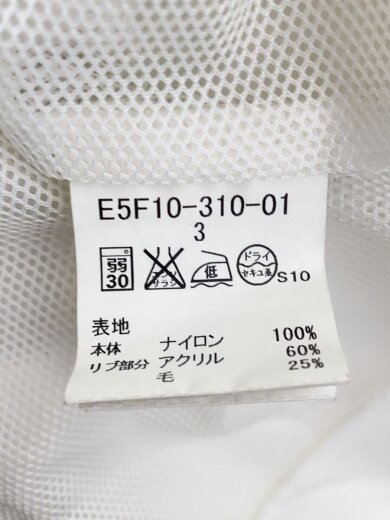 商品画像：ナイロンジャケット/3/ナイロン/WHT/無地/E5F10-310-01 4