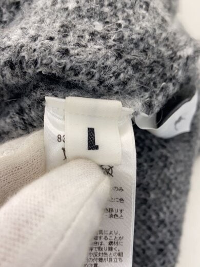 商品画像：カーディガン(厚手)/L/ポリエステル/GRY 4