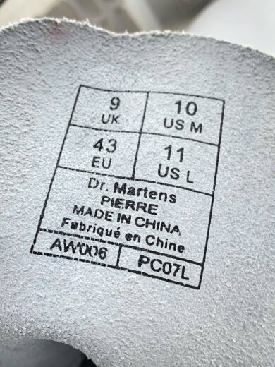 商品画像：ブーツ/UK9/WHT/レザー/13627101/10ホール// 5