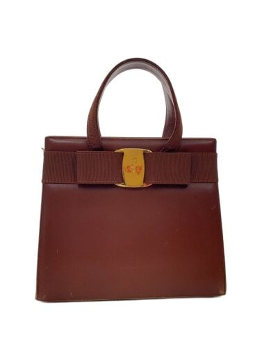 商品画像：ハンドバッグ/レザー/BRW/無地 1