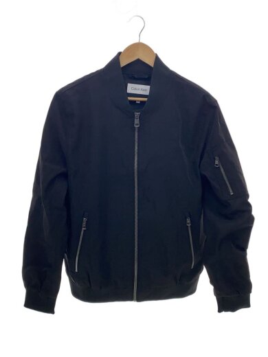 商品画像：フライトジャケット/M/ポリエステル/BLK/無地// 1