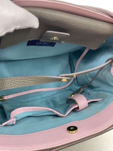 商品画像：ハンドバッグ/レザー/GRY/無地 6