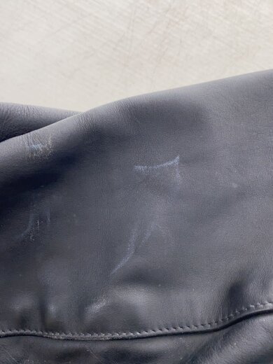 商品画像：立ち襟ライナー付シングルライダースジャケット/36/牛革/BLK/無地 6