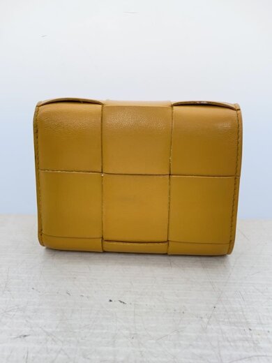 商品画像：3つ折り財布/レザー/YLW/メンズ 2