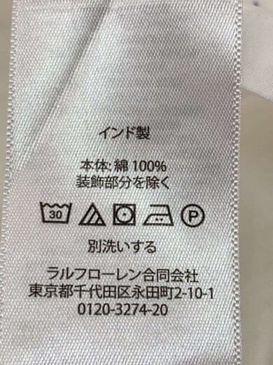 商品画像：半袖シャツ/S/コットン/WHT/無地// 4