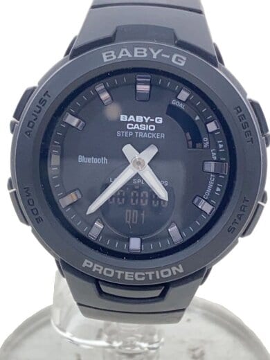 商品画像：クォーツ腕時計・Baby-G/デジアナ/ラバー/BLK/BLK/SS// 1