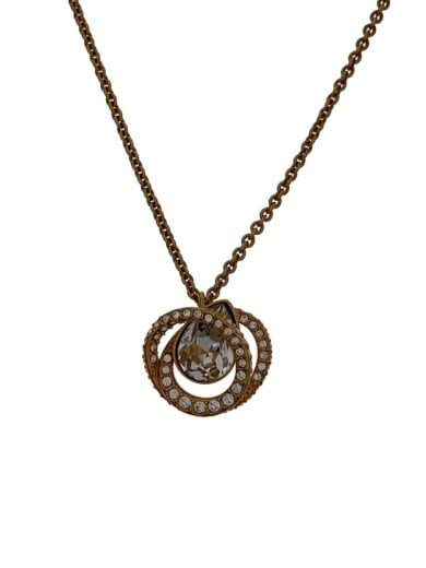 商品画像：ネックレス/ステンレス/カラーストーン/GLD/トップ有/レディース// 1
