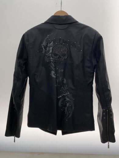 商品画像：レザージャケット・ブルゾン/--/レザー/BLK/総柄// 2