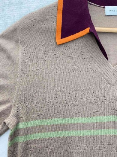 画像：DRIES VAN NOTENポロシャツ/L/ウール/261-021210-3716-1026
