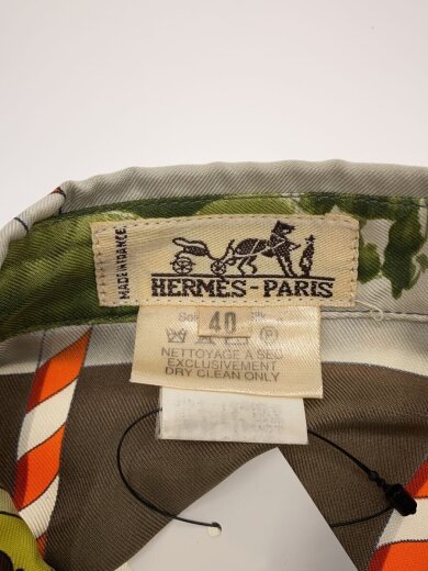 商品画像：スカーフパターン/シルクシャツ/オールド/長袖ブラウス/40/コットン/マルチカラー/総柄 3