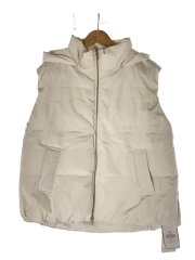 フード付きパテッドフレンチダウンベスト/one/ポリエステル/WHT/09WFV234129