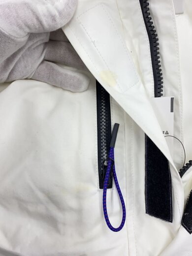 商品画像：ナイロンジャケット/FREE/ナイロン/WHT/無地/522220100901-01/全体的に黄ばみ 8