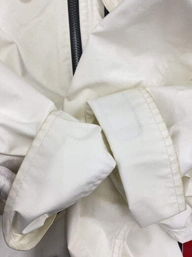 商品画像：ナイロンジャケット/FREE/ナイロン/WHT/無地/522220100901-01/全体的に黄ばみ 9