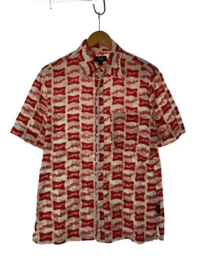 商品画像：アロハシャツ/L/コットン/WHT/総柄/4AH-1373 1