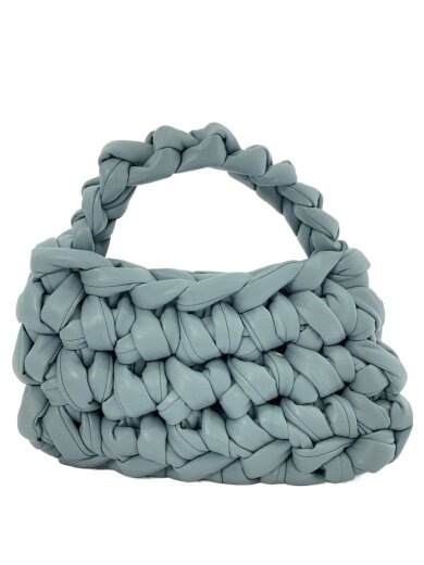 商品画像：ハンドバッグ/レザー/BLU/無地 3