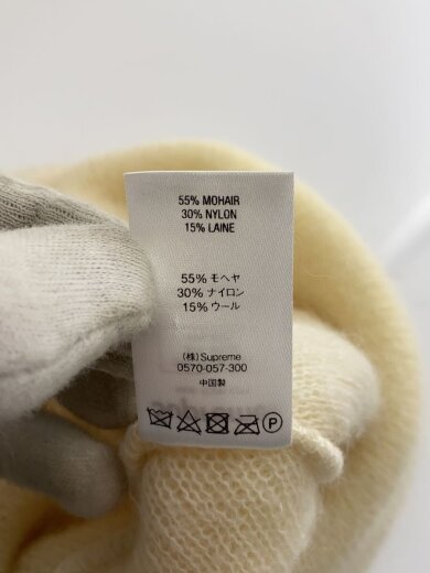 商品画像：ニットキャップ/--/モヘア/WHT/無地/メンズ 6