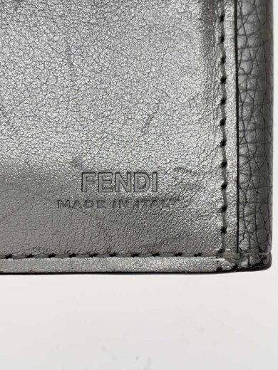 商品画像：ピーカブー/角擦れ有/3つ折り財布/レザー/SLV/レディース/8M0438// 3