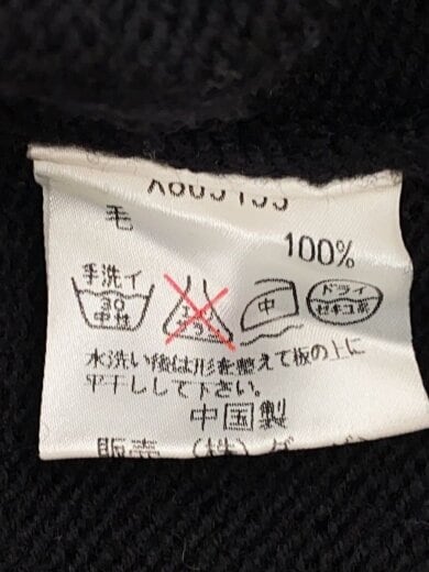 商品画像：ニット・セーター(厚手)/M/ウール/BLK/X863133 4