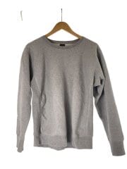 REVERSE CREW SWEAT L/S/S/コットン/GRY