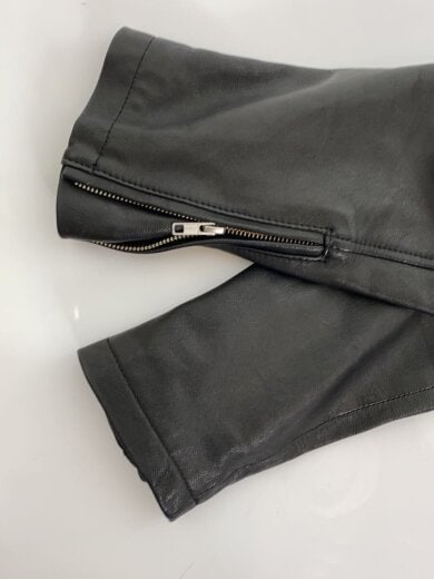 商品画像：シングルライダースジャケット/40/山羊革/BLK/WH83-17M004 6