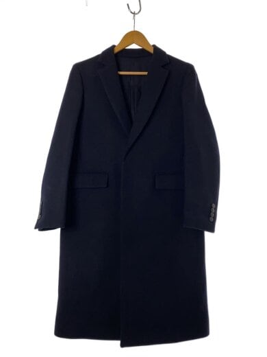 商品画像：チェスターコート/34/ウール/BLK/12-08-85-08333 1