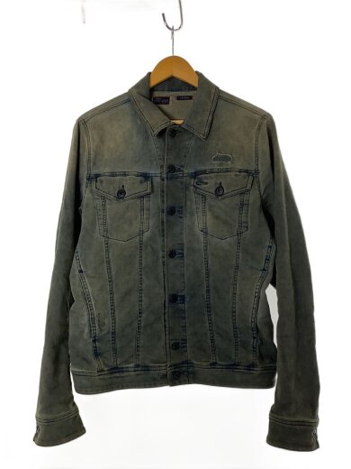 商品画像：Gジャン/ダメージ加工/M/コットン/IDG/無地 1