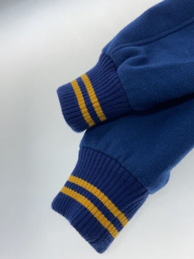 商品画像：22AW/アップリケヴァーシティジャケット/L/ウール/BLK/02223AB08 5