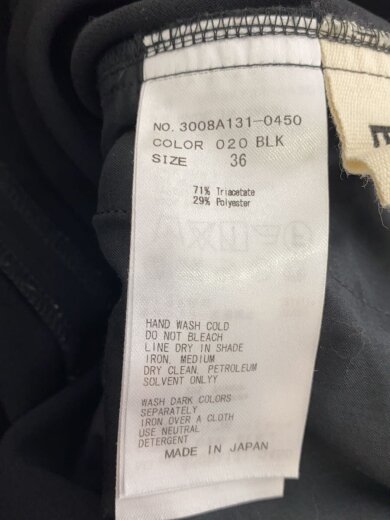 商品画像：ワイドパンツ/36/--/BLK/3008A131-0450// 5