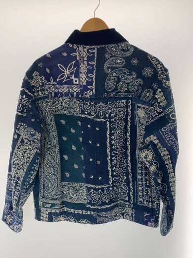 商品画像：Bandana Jacket/M/コットン/NVY/ペーズリー/MYG011 2
