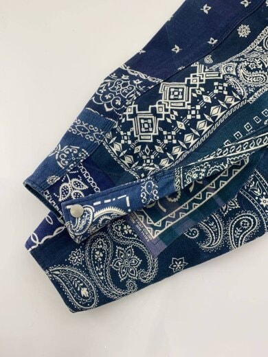 商品画像：Bandana Jacket/M/コットン/NVY/ペーズリー/MYG011 6