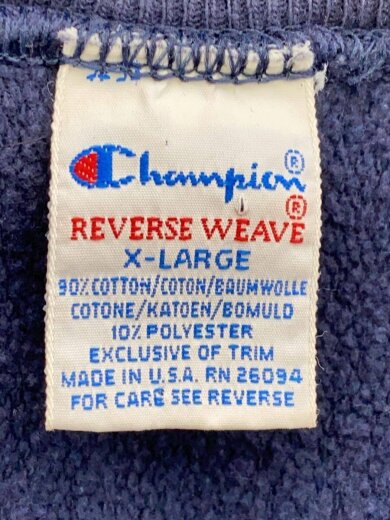 商品画像：REVERSE WEAVE/刺繍タグ/USA製//スウェット/XL/コットン/NVY 3