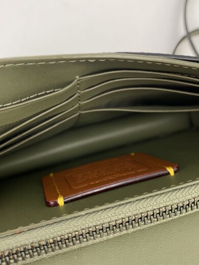 商品画像：ショルダーバッグ/レザー/KHK/無地/C4815 7