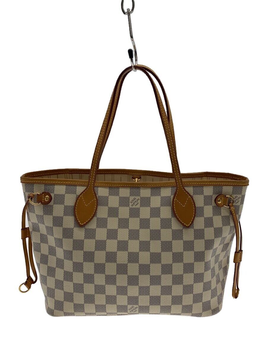 LOUIS VUITTON / 1)ネヴァーフルPM_ダミエ・アズール_WHT/PVC/WHT