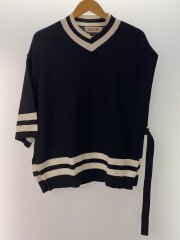 ニット・セーター(薄手)/2/コットン/BLK/21-SS-039