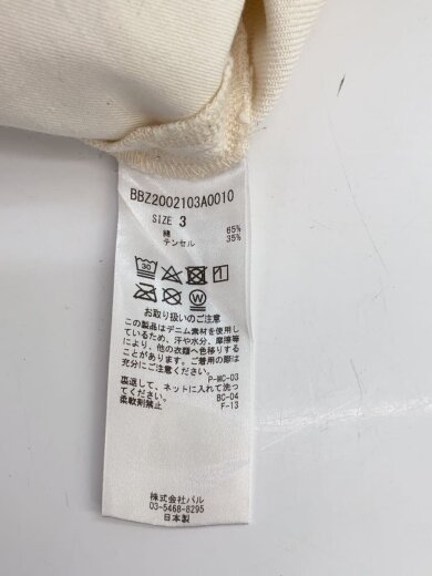 商品画像：ストレートパンツ/3/コットン/WHT/無地/BBZ2002103A0010 5