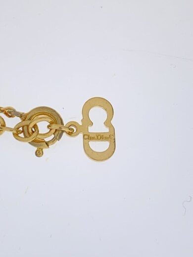 商品画像：ネックレス/ヴィンテージ/CDロゴ/1粒ストーン/GLD/トップ有/レディース// 4
