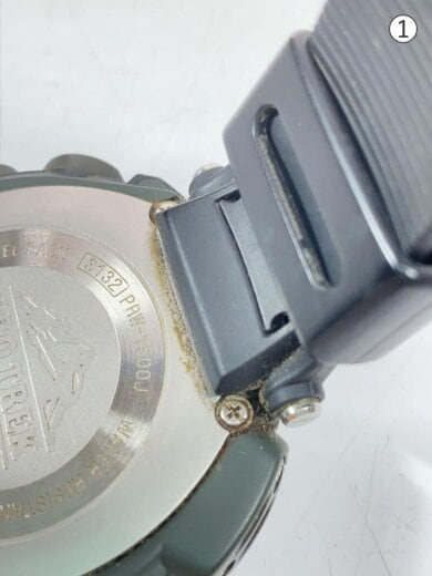 商品画像：ソーラー腕時計・PROTREK/デジタル/ラバー/BLK/BLK/SS// 6