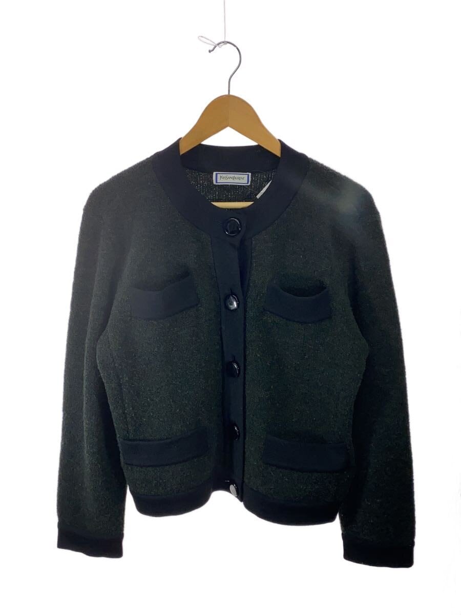 YVES SAINT LAURENT / ジャケット/M/ウール/GRN/st90-630