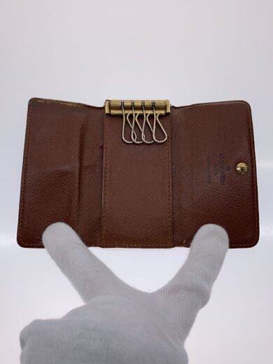 商品画像：ミュルティクレ4_モノグラム・キャンバス/レザー/BRW/メンズ 4