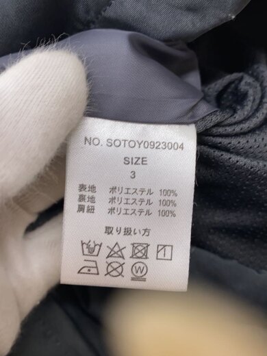 商品画像：マウンテンパーカ/3/ポリエステル/BLK/総柄/SOTOY0923004 4