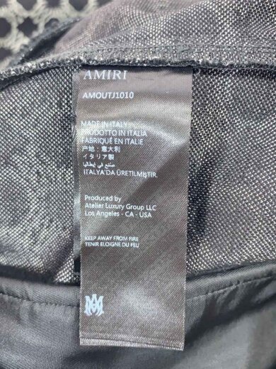 商品画像：クアッドトラックジャケット/ブルゾン/L/ナイロン/BLK/総柄/AMOUTJ1010 3