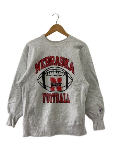 商品画像：スウェット/L/コットン/GRY/90s/NEBRASKA// 1