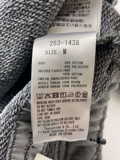 画像：NAUTICA × Reebokボトム/M/コットン/GRY/253-14385