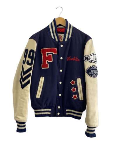 商品画像：ブルゾン/XS/レザー/NVY/無地 1