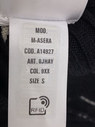 商品画像：カーディガン(薄手)/S/ポリエステル/BLK/A14927// 4