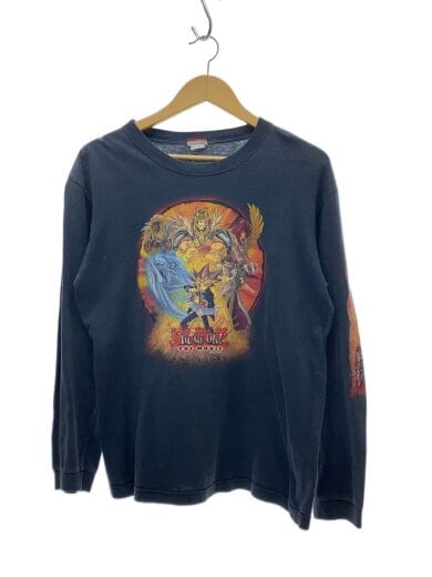 商品画像：90s/Yu-Gi-Oh/遊戯王/長袖Tシャツ/M相当/ブラック// 1
